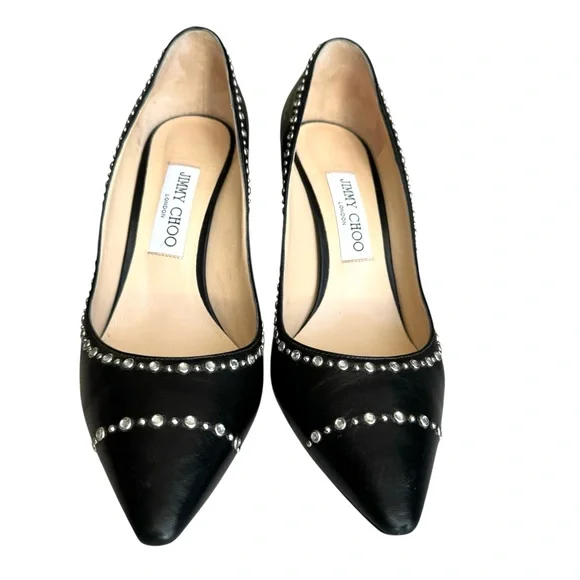 Jimmy Choo Romy 85 Pumps Black Leather